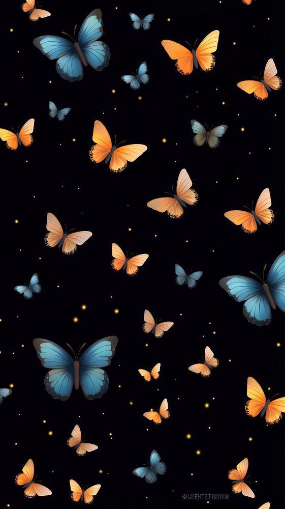 Butterfly pattern backgrounds animal insect. | Premium Photo ...