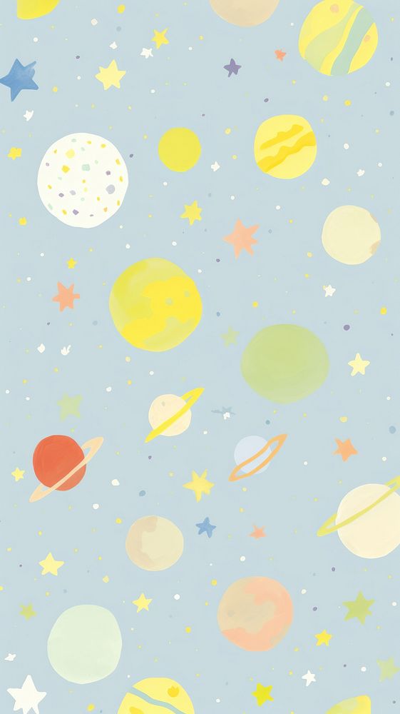 Galaxy space confetti pattern paper.