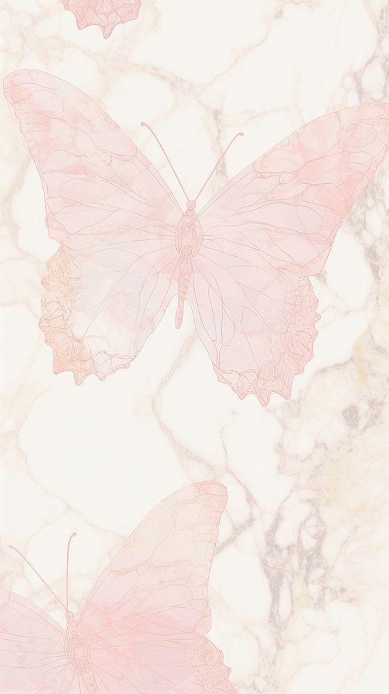 Butterfly pattern marble wallpaper backgrounds abstract fragility.
