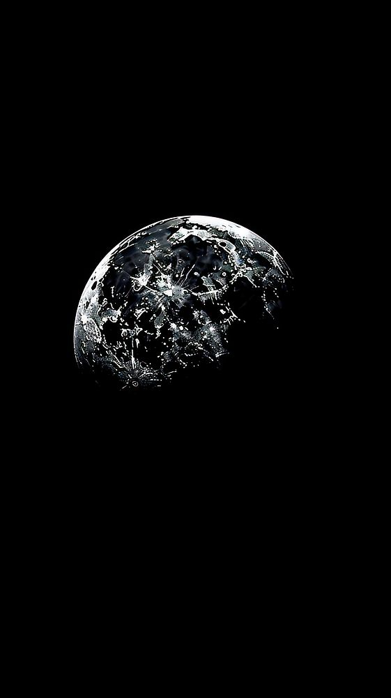 Dark aesthetic the moon wallpaper astronomy planet space.