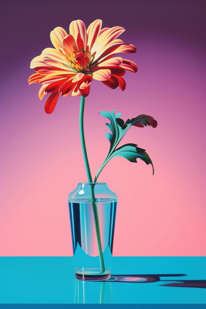 Flower in vase petal plant art.