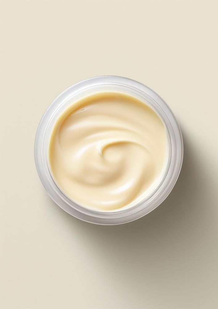 Cream jar mayonnaise medicine beverage.