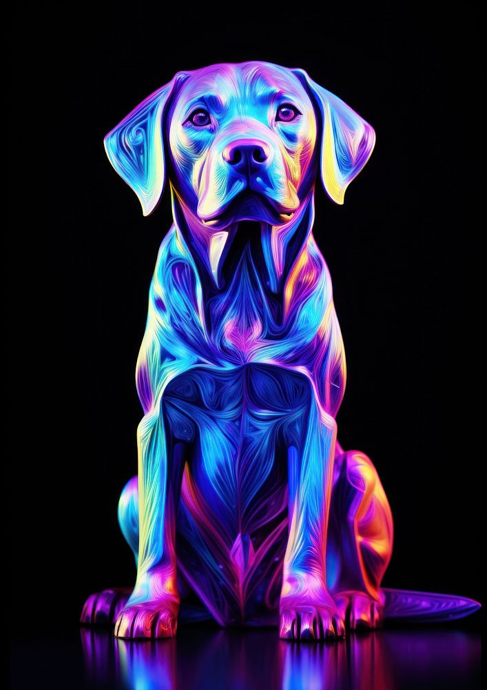 Retriever animal mammal purple. | Premium Photo Illustration - rawpixel