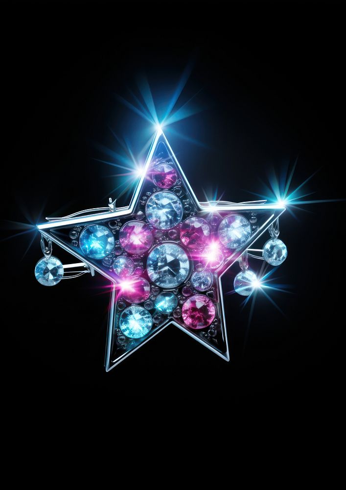 Neon Stars jewelry light star.