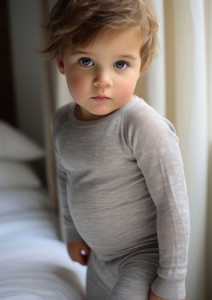 Knit cashmere kid leggings portrait sleeve child.
