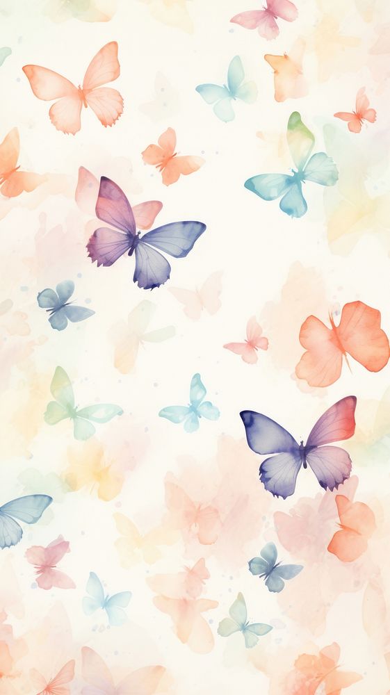 Butterfiles pattern backgrounds paper petal.