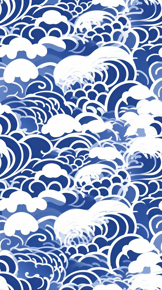 Tile pattern of wave wallpaper backgrounds outdoors blue.