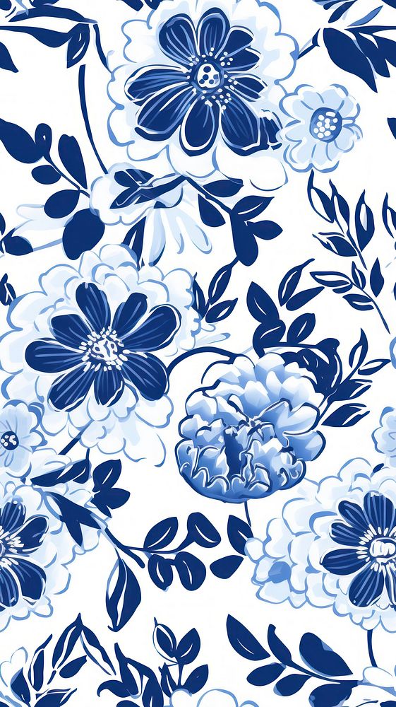 Tile pattern of wildflower wallpaper art backgrounds porcelain.