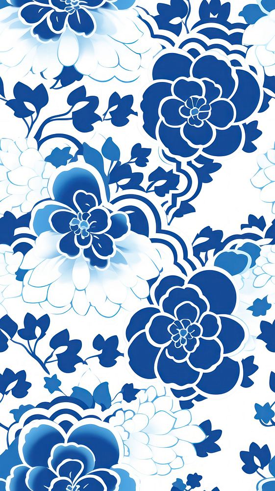 Tile pattern of blossom wallpaper art backgrounds porcelain.