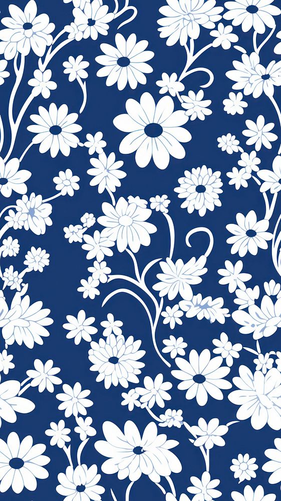 Tile pattern of chamomile wallpaper backgrounds flower white.
