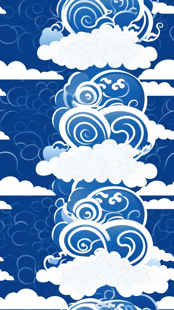Tile pattern of chinese cloud wallpaper backgrounds outdoors white.