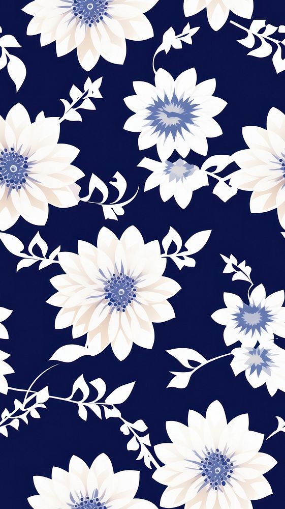 Tile pattern of cosmos wallpaper backgrounds flower plant.