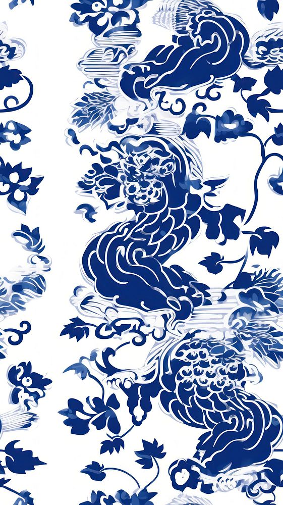 Tile pattern of lion wallpaper art backgrounds porcelain.