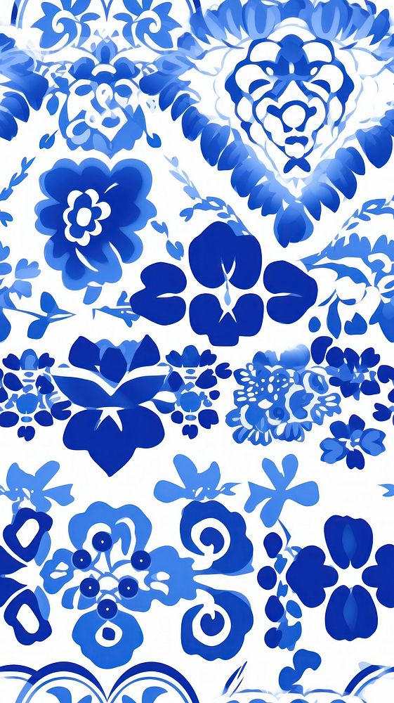Tile pattern of love wallpaper art backgrounds blue.