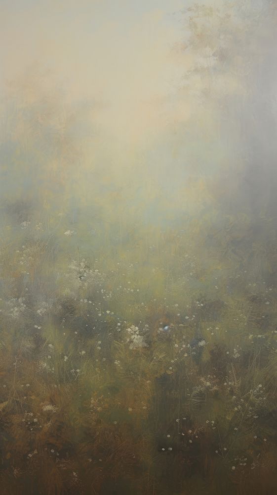 Acrylic paint of meadow outdoors painting texture.