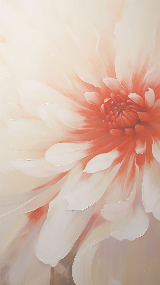 Acrylic paint of Dahlia dahlia flower petal.