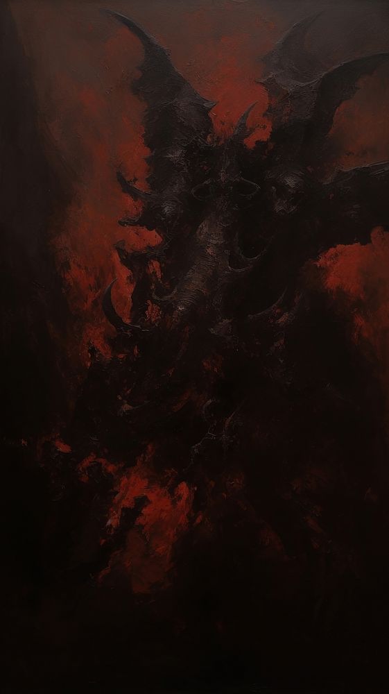 Acrylic paint demon backgrounds darkness | Free Photo Illustration ...