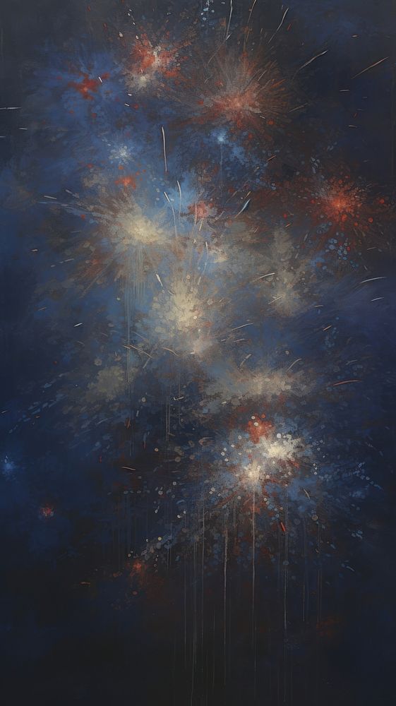Acrylic paint of firework fireworks painting texture.