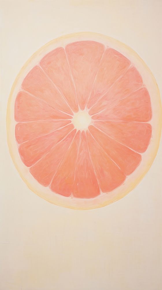 Acrylic paint of grapefruit freshness pattern produce.