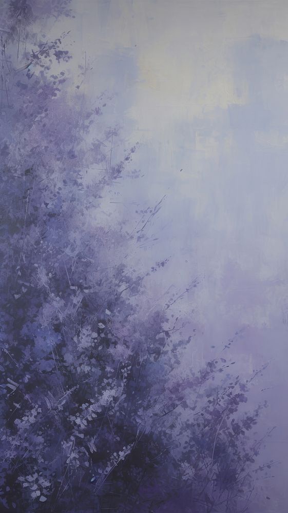 Acrylic paint of lavender outdoors painting texture.