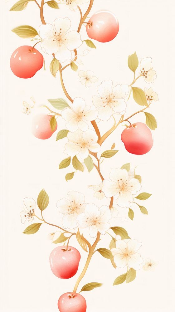 Apple wallpaper flower plant fruit.