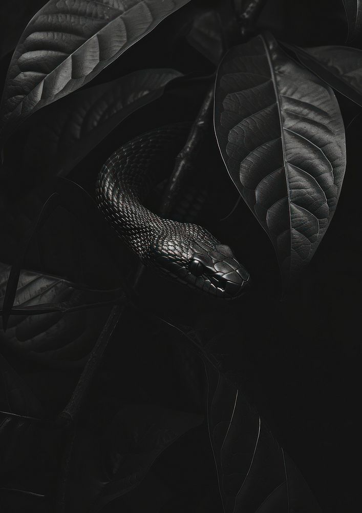 A chamaleon black monochrome wildlife.