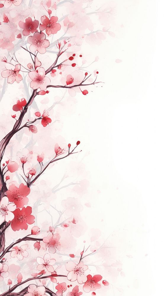 Cherry blossom wallpaper backgrounds flower plant.