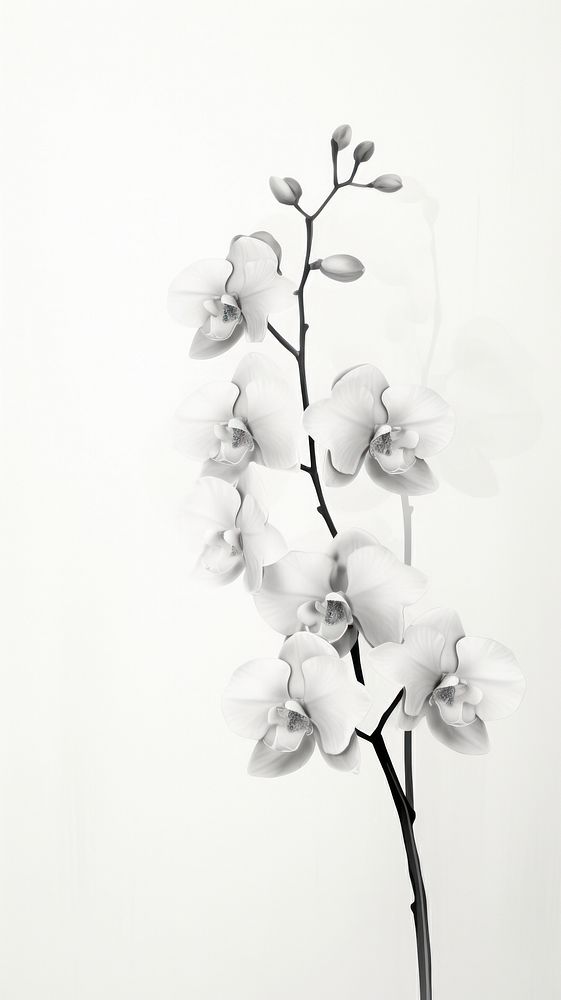 Orchid wallpaper flower plant white.