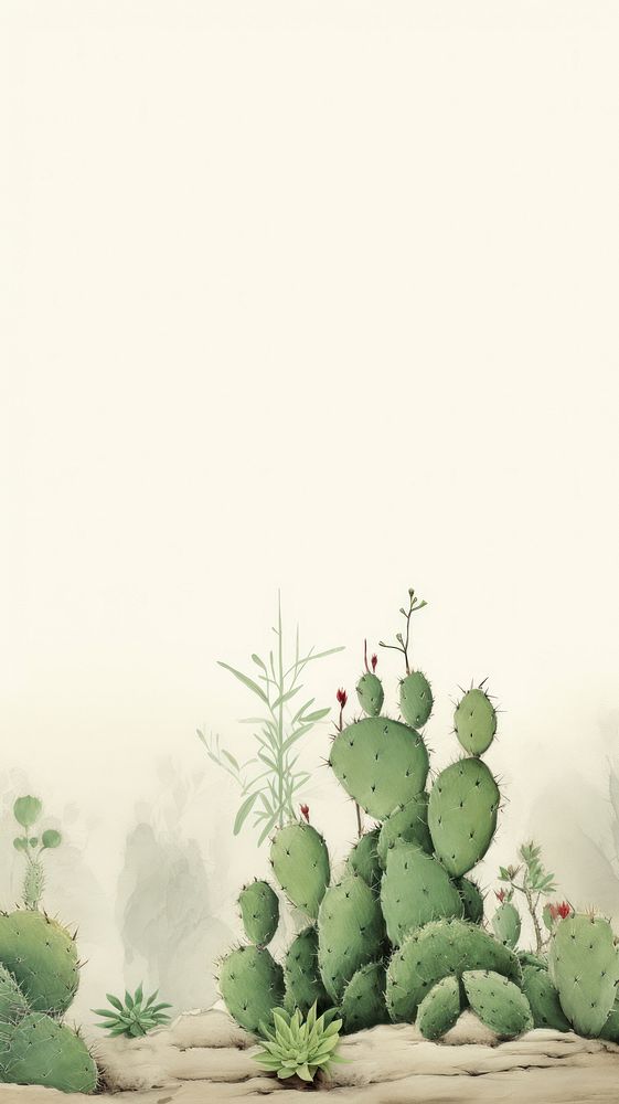 Cactus wallpaper plant tranquility outdoors.