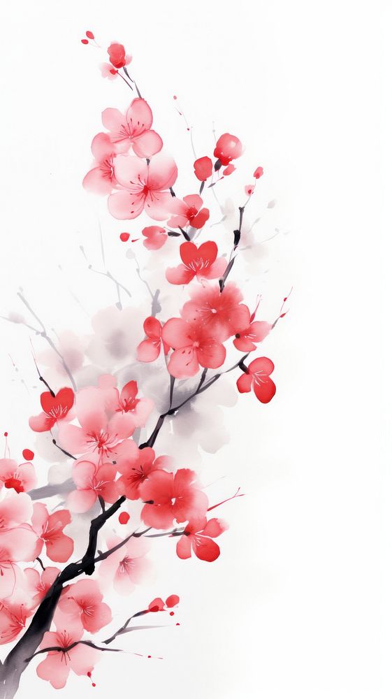 Cherry blossom wallpaper flower plant springtime.