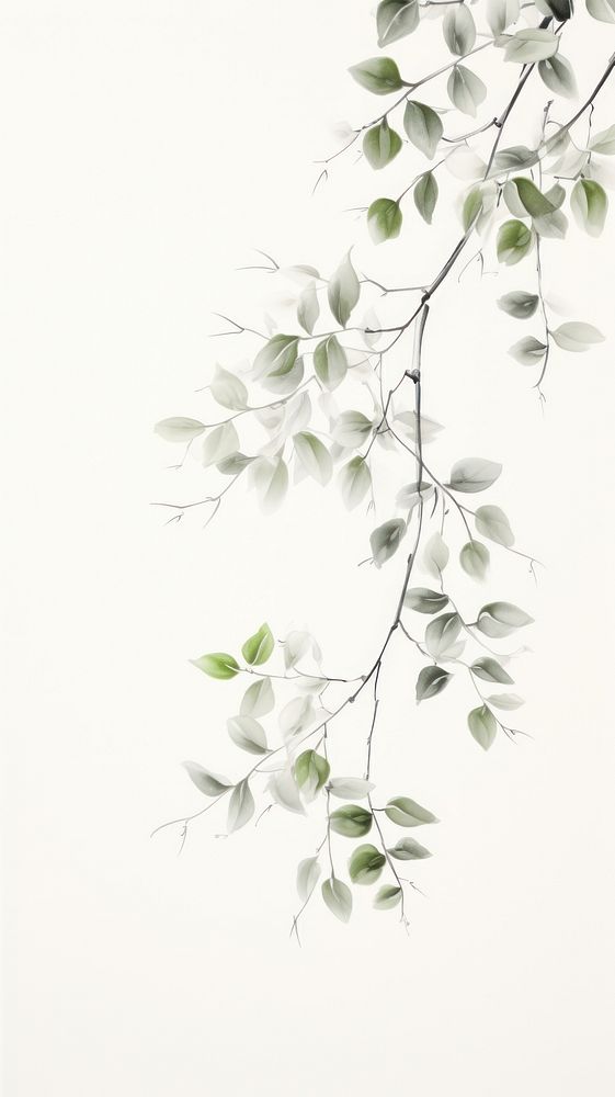 Vine wallpaper pattern plant white.