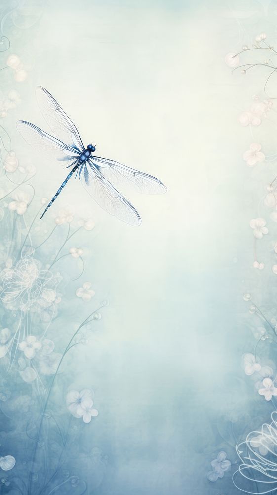 Dragonfly scenery wallpaper outdoors insect flower.