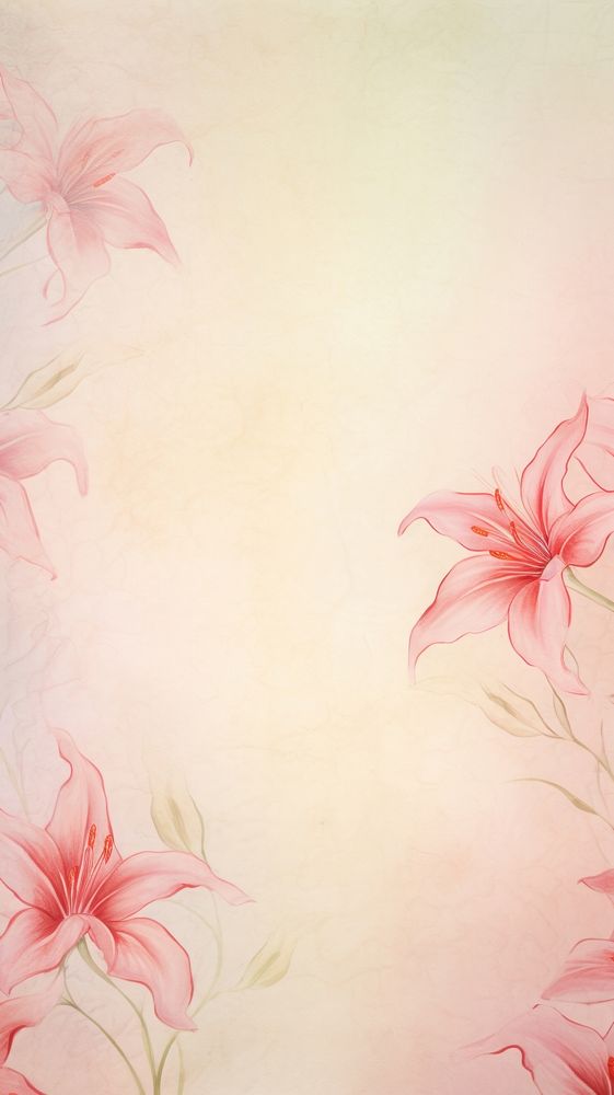 Lily scenery wallpaper pattern flower petal.