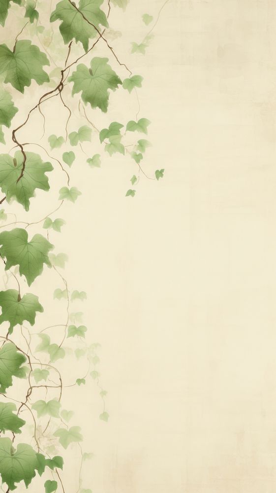 Vine scenery wallpaper plant green leaf.