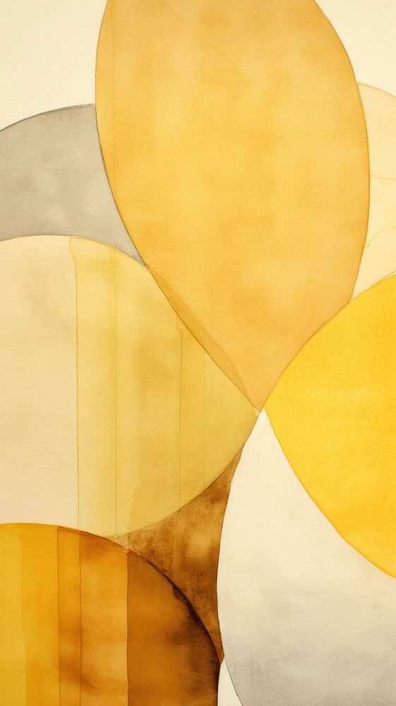 Yellow abstract shape backgrounds.