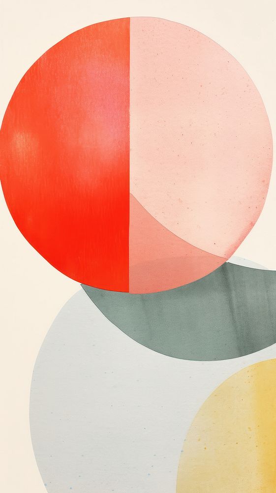 Apple abstract palette shape.