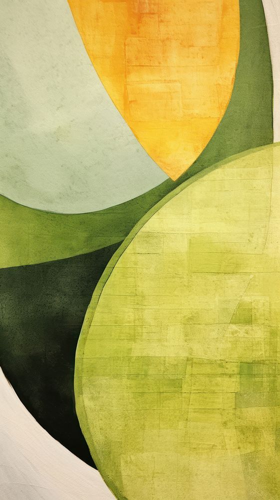 Avocado abstract painting art.
