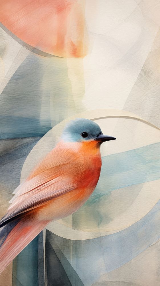 Bird painting animal beak.