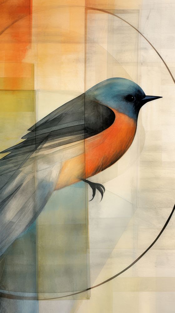 Bird painting animal robin.