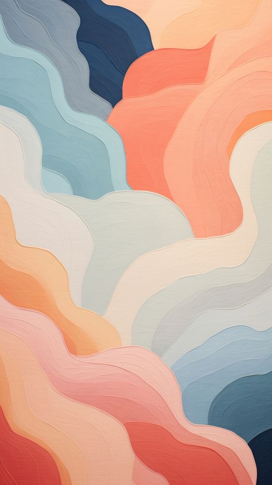 Cloud abstract painting art.