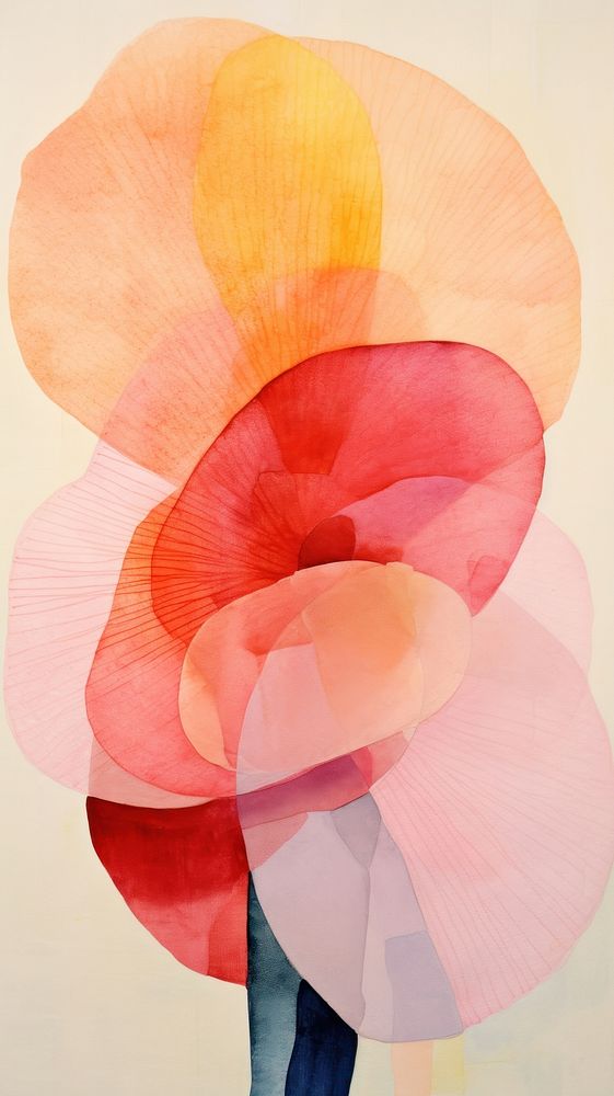Flower abstract painting petal.