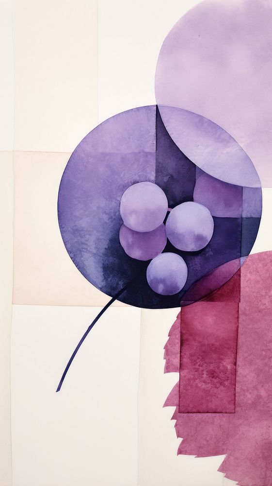 Grape painting purple grapes.