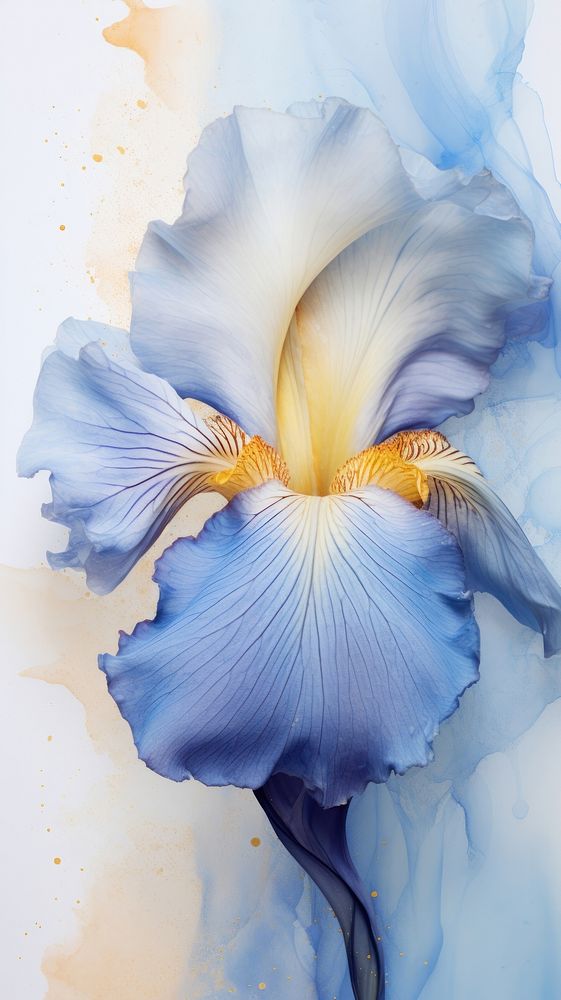 Iris flower abstract petal plant.