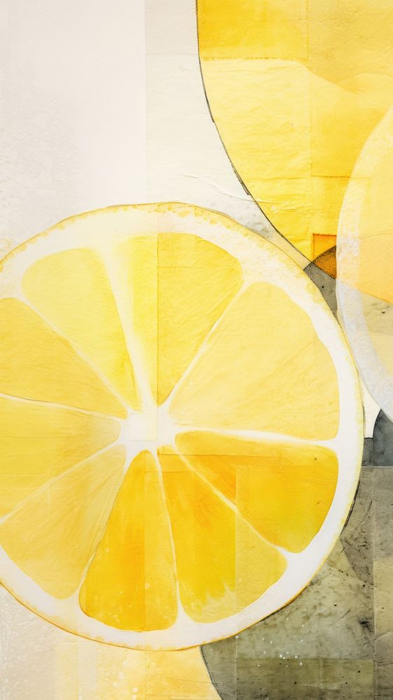 Lemon shape fruit food.
