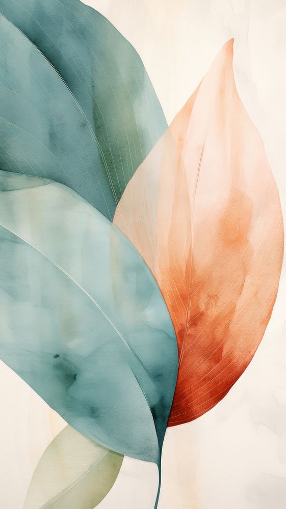 Leaf abstract painting petal.