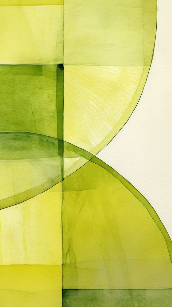 Lime abstract green art.