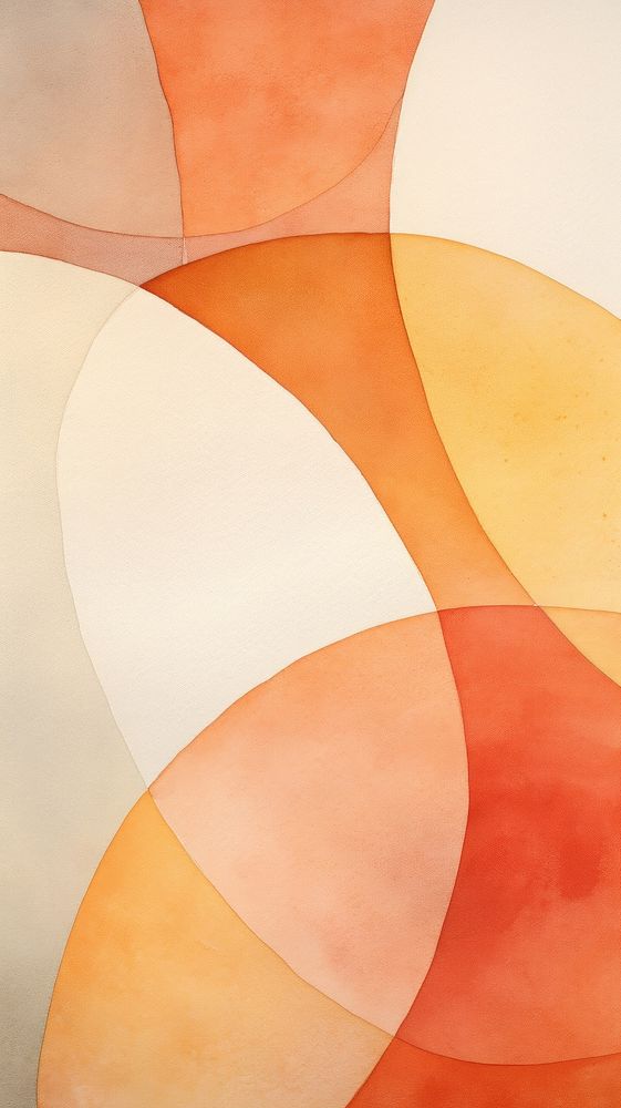 Orange abstract pattern shape.