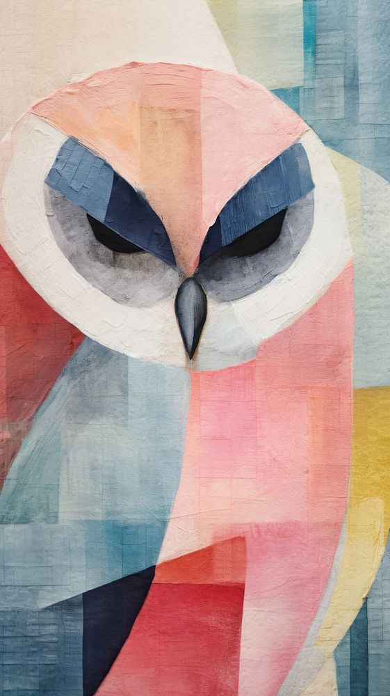 Owl painting art representation.