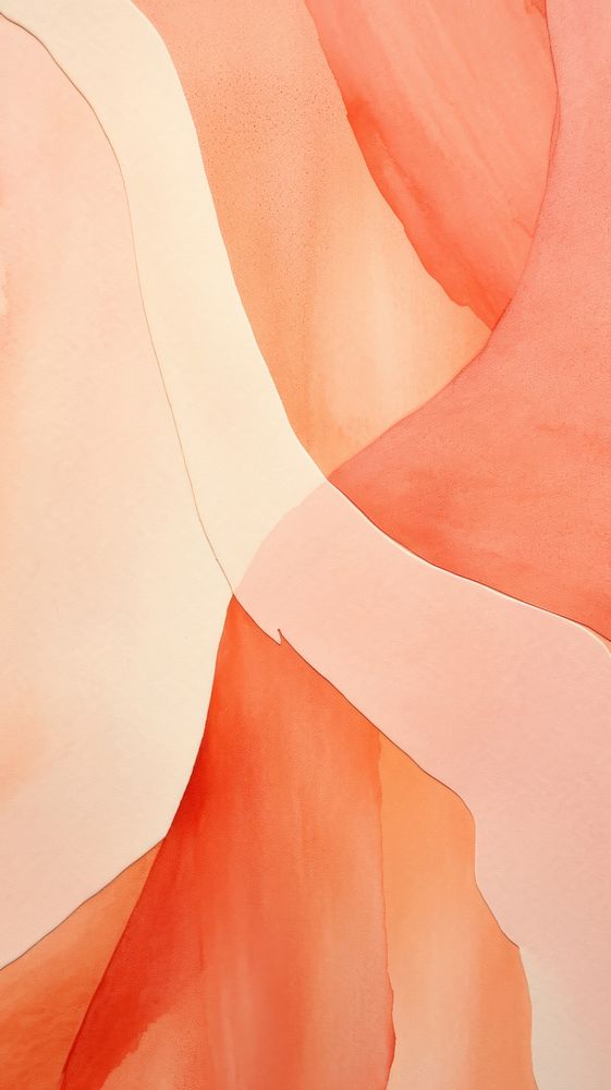 Peach abstract petal art.