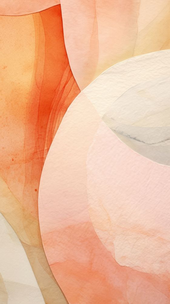 Peach abstract shape petal.